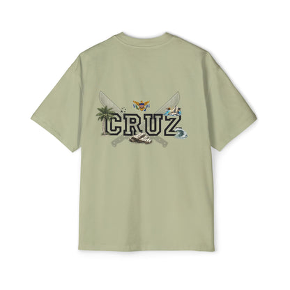Cruz 340 Graphic Tee — Beach Vibes Men’s Oversized T-Shirt