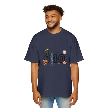 Cruz 340 Graphic Tee — Beach Vibes Men’s Oversized T-Shirt