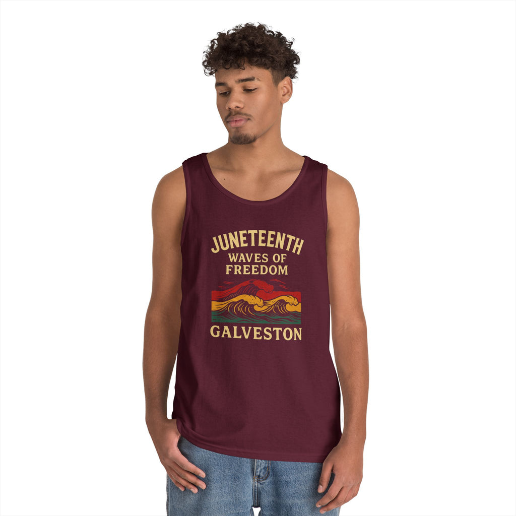Tank Top Waves of Freedom Juneteenth Design