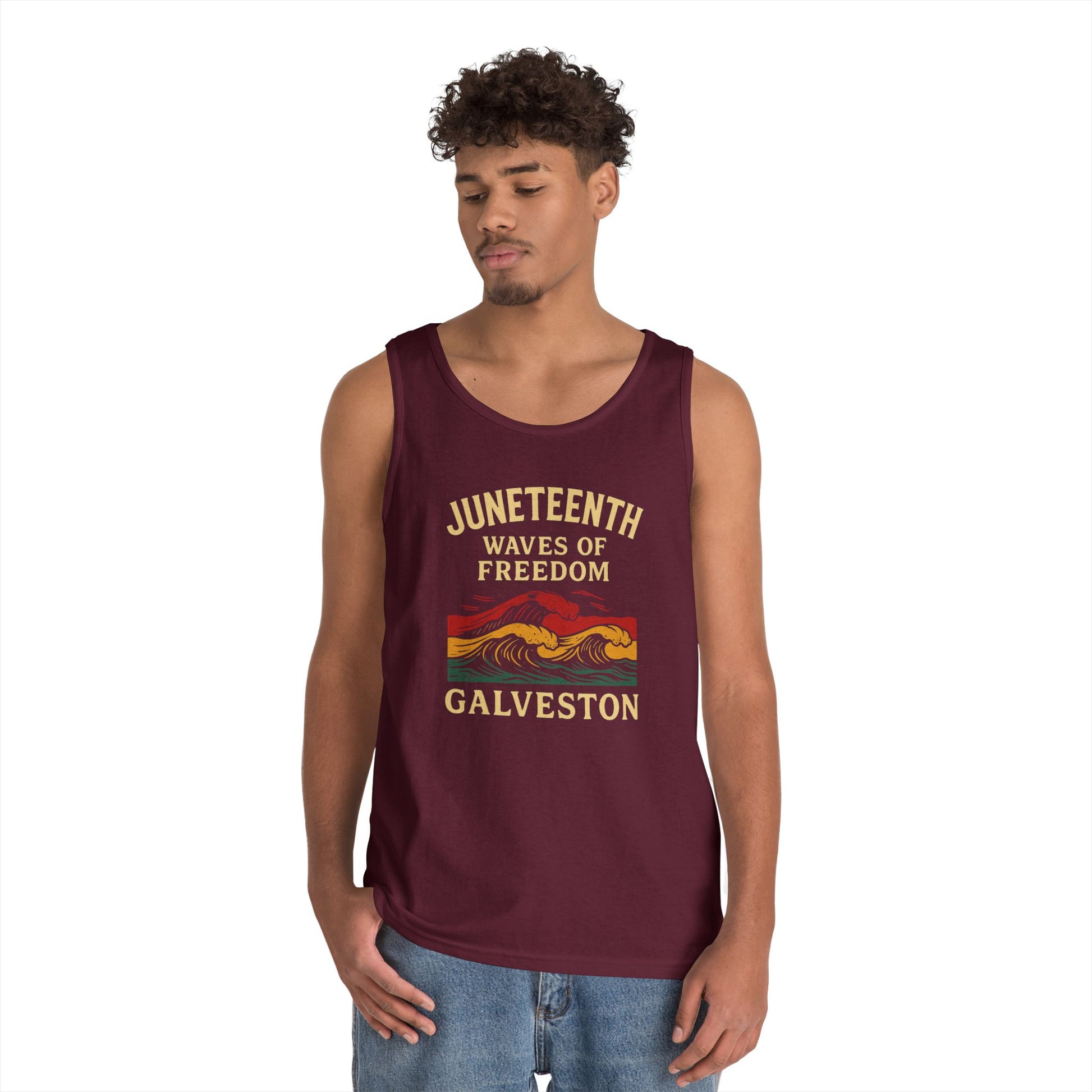 Tank Top Waves of Freedom Juneteenth Design