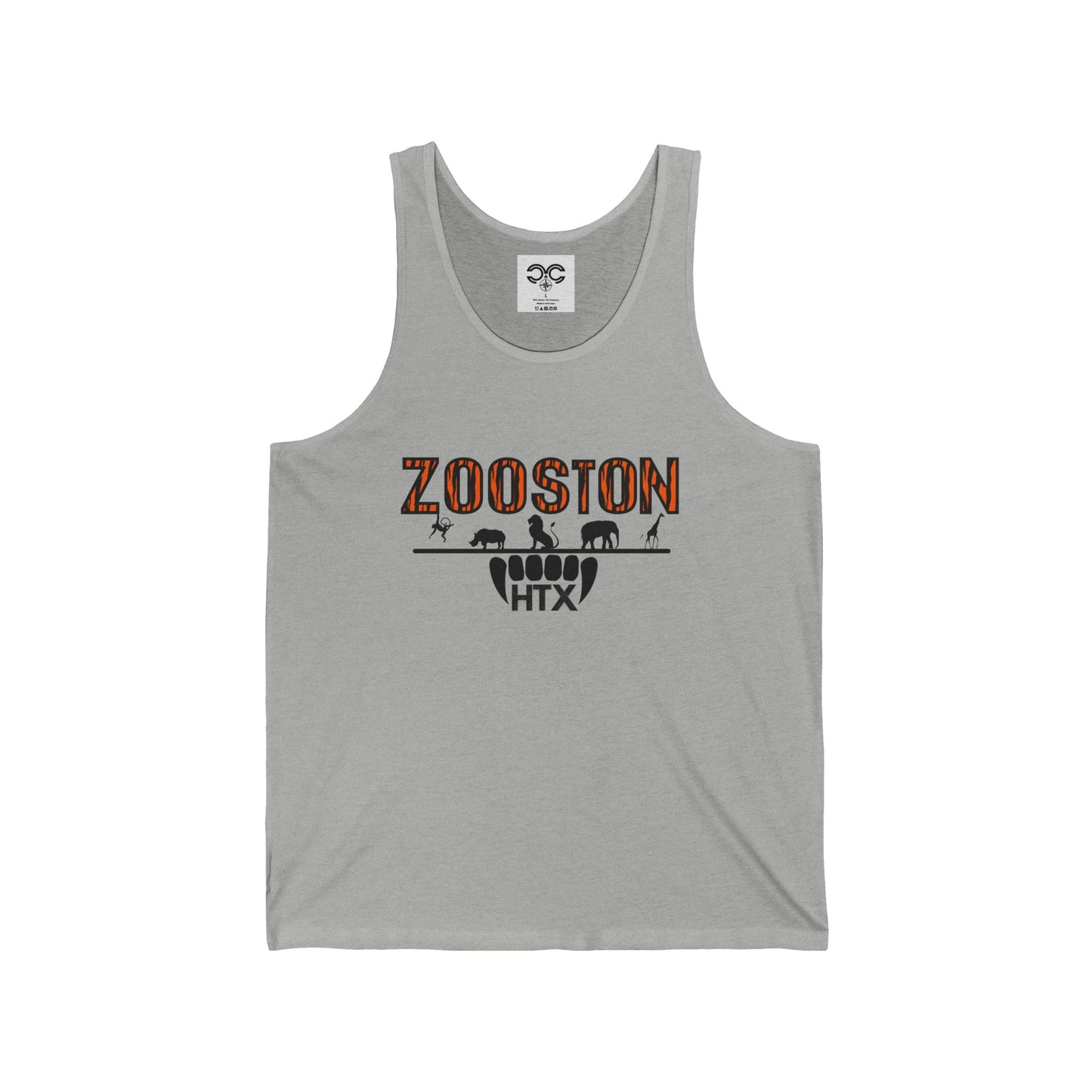 "Zooston Tiger Print" Unisex Jersey Tank Top | Summer Vibes, Casual Wear, Gift for Him/Her, Workout Apparel, Festivals, Beachwear