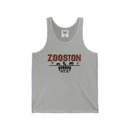 "Zooston Tiger Print" Unisex Jersey Tank Top | Summer Vibes, Casual Wear, Gift for Him/Her, Workout Apparel, Festivals, Beachwear