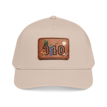 Hams Bluff 340 Leather Patch Baseball Cap