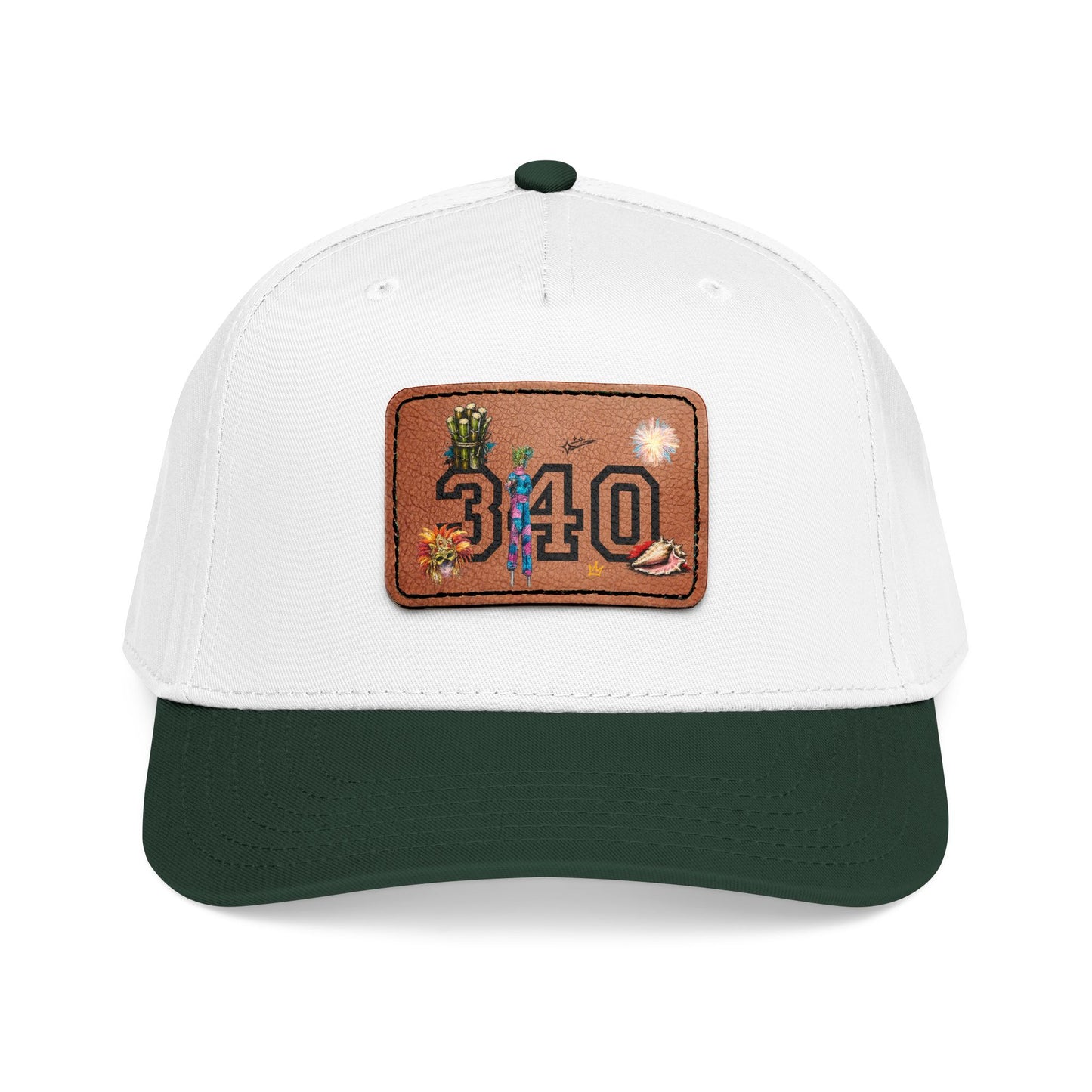 Hams Bluff 340 Leather Patch Baseball Cap