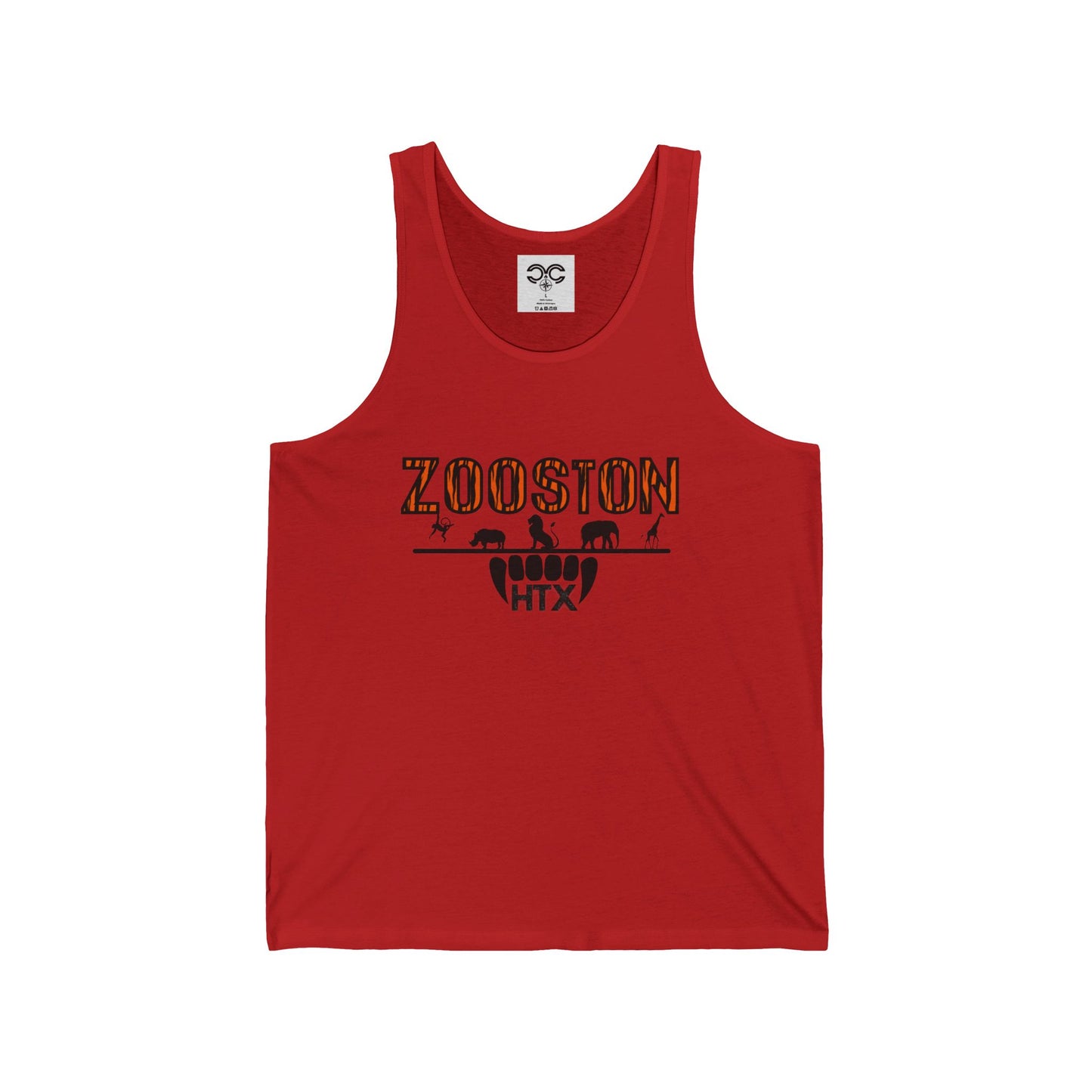"Zooston Tiger Print" Unisex Jersey Tank Top | Summer Vibes, Casual Wear, Gift for Him/Her, Workout Apparel, Festivals, Beachwear