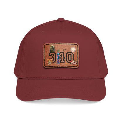 Hams Bluff 340 Leather Patch Baseball Cap