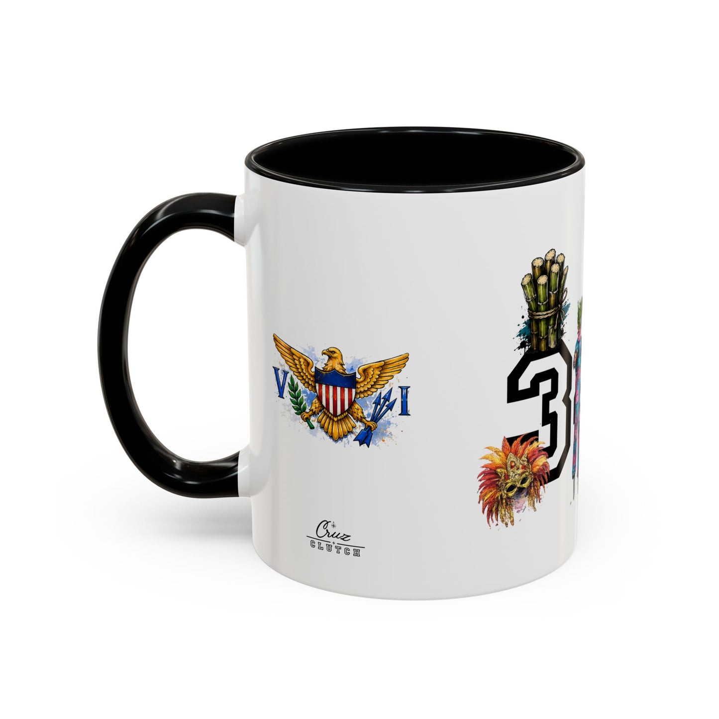 Accent Coffee Mug — "The islands don't leave you." St. Croix Inspired 11/15oz
