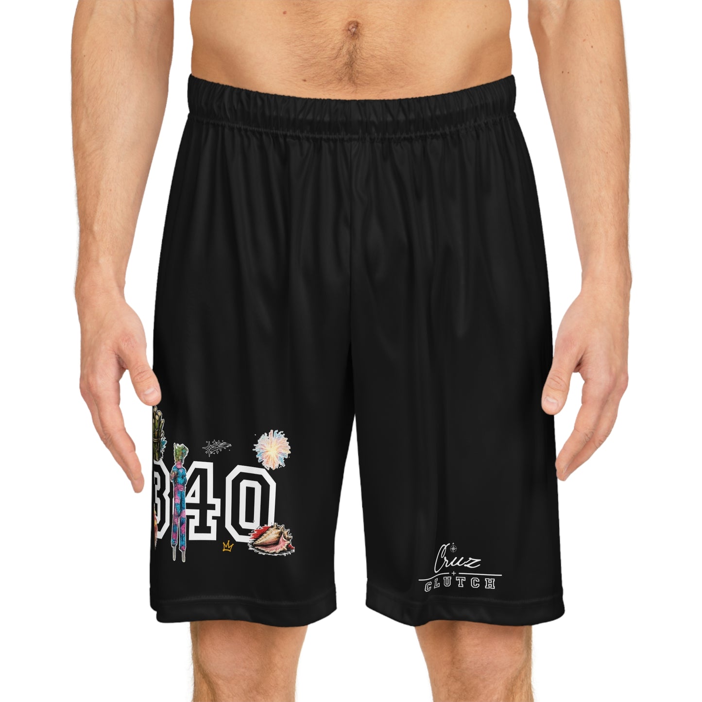 340 Culture Basketball Shorts — Floral Streetwear Athletic Trunks