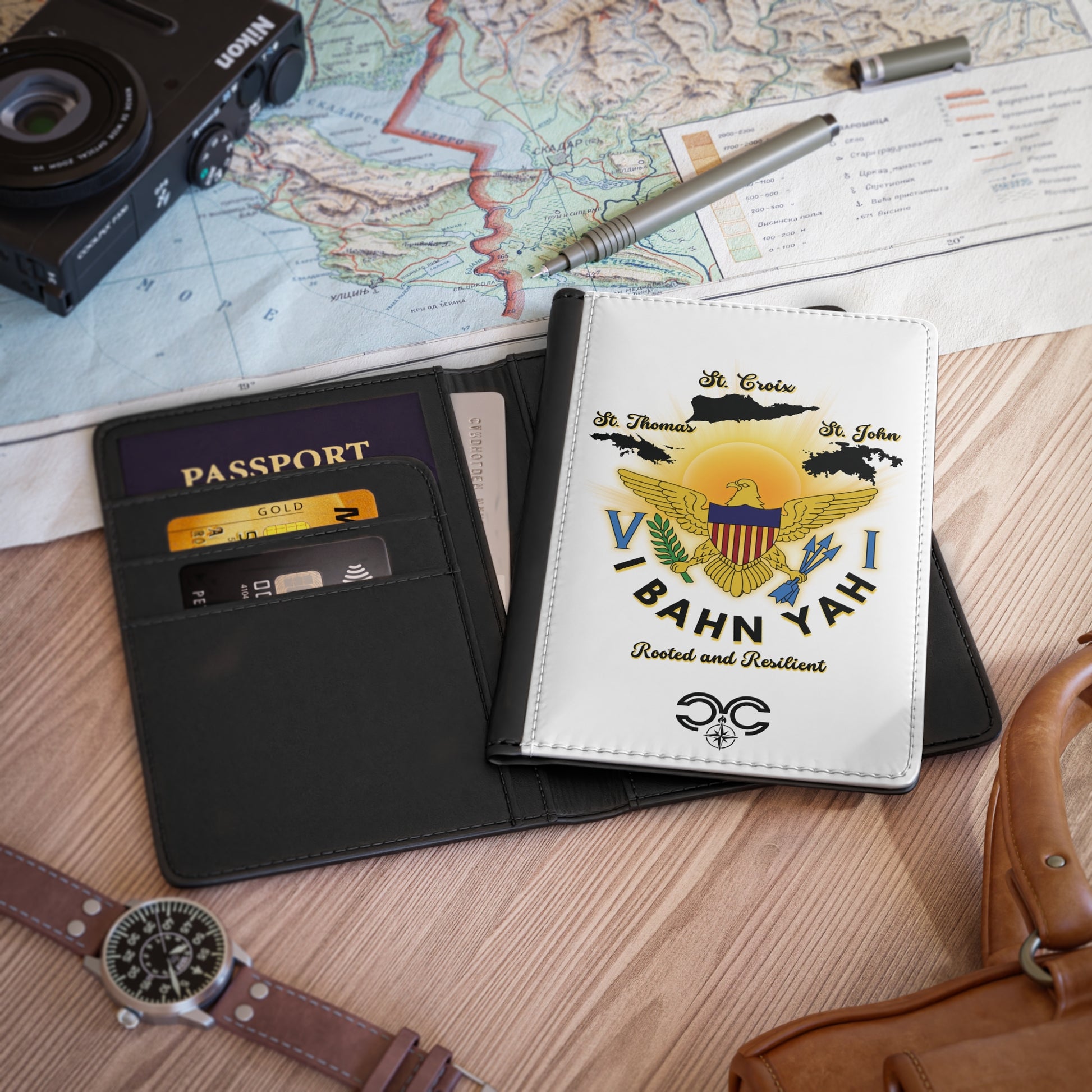 Passport Cover - Virgin Islands 'I Bahn Yah' Design