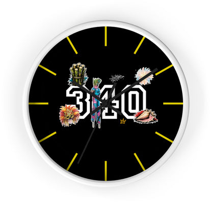 340 Culture Clock — Retro Athletic Number Design
