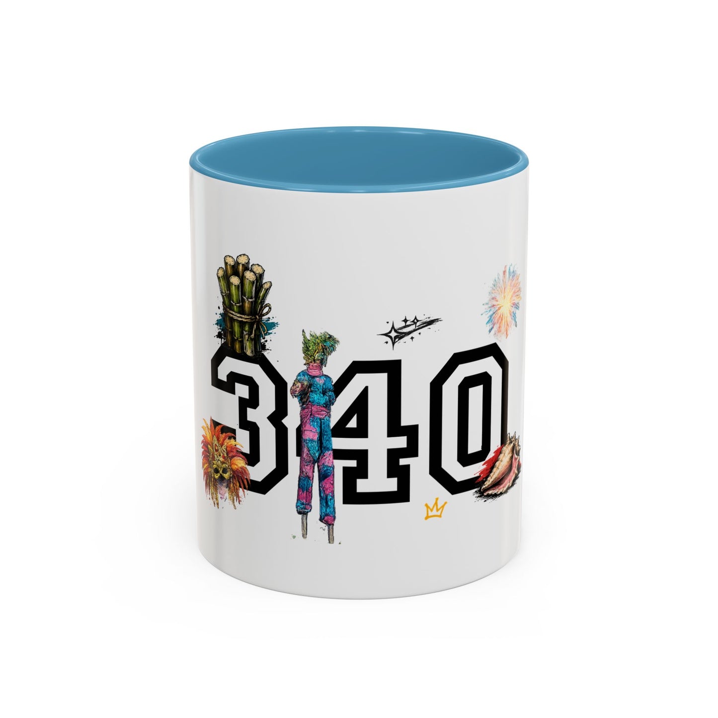 Accent Coffee Mug — "The islands don't leave you." St. Croix Inspired 11/15oz
