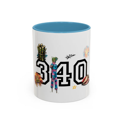 Accent Coffee Mug — "The islands don't leave you." St. Croix Inspired 11/15oz