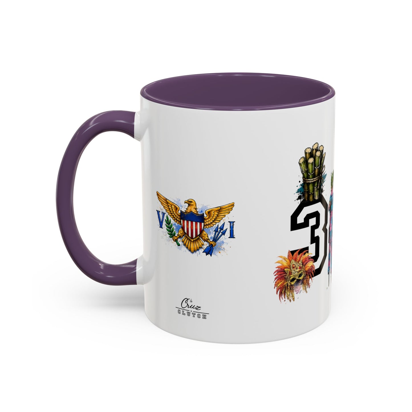 Accent Coffee Mug — "The islands don't leave you." St. Croix Inspired 11/15oz