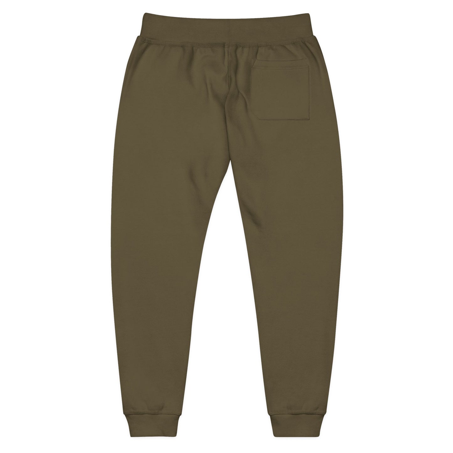 Embroidered Sunflower Sweatpants — Cozy White Fleece Joggers with Small Chest Floral Patch