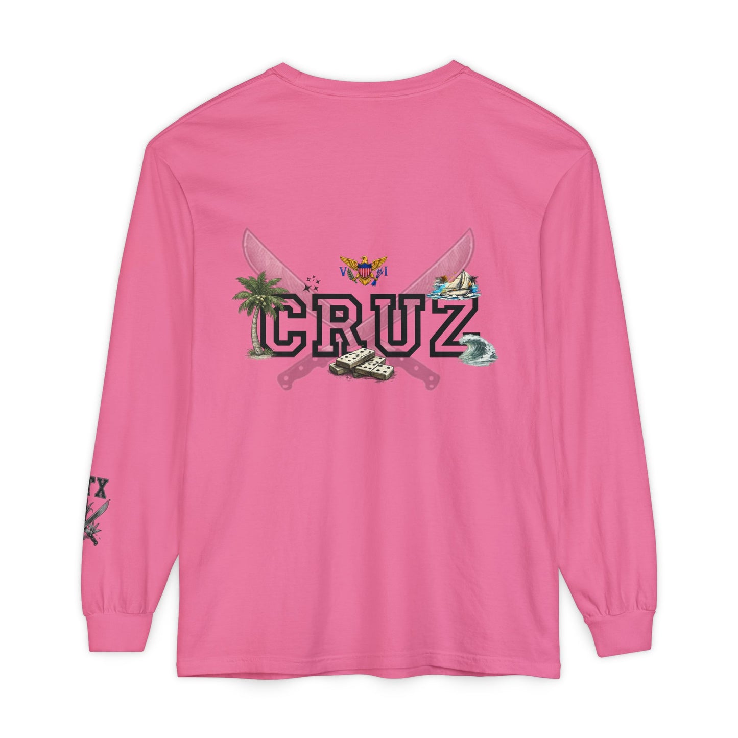 Cruz 340 Long Sleeve Tee — Island Vibes Graphic Shirt