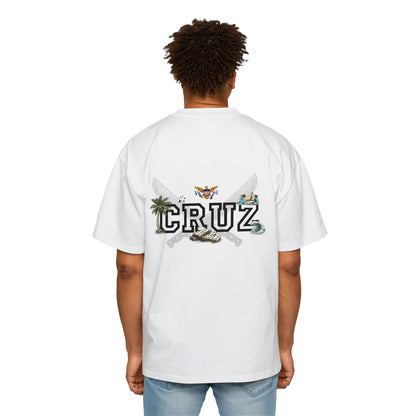 Cruz 340 Graphic Tee — Beach Vibes Men’s Oversized T-Shirt