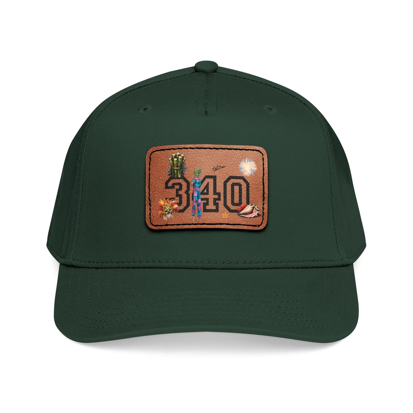 Hams Bluff 340 Leather Patch Baseball Cap