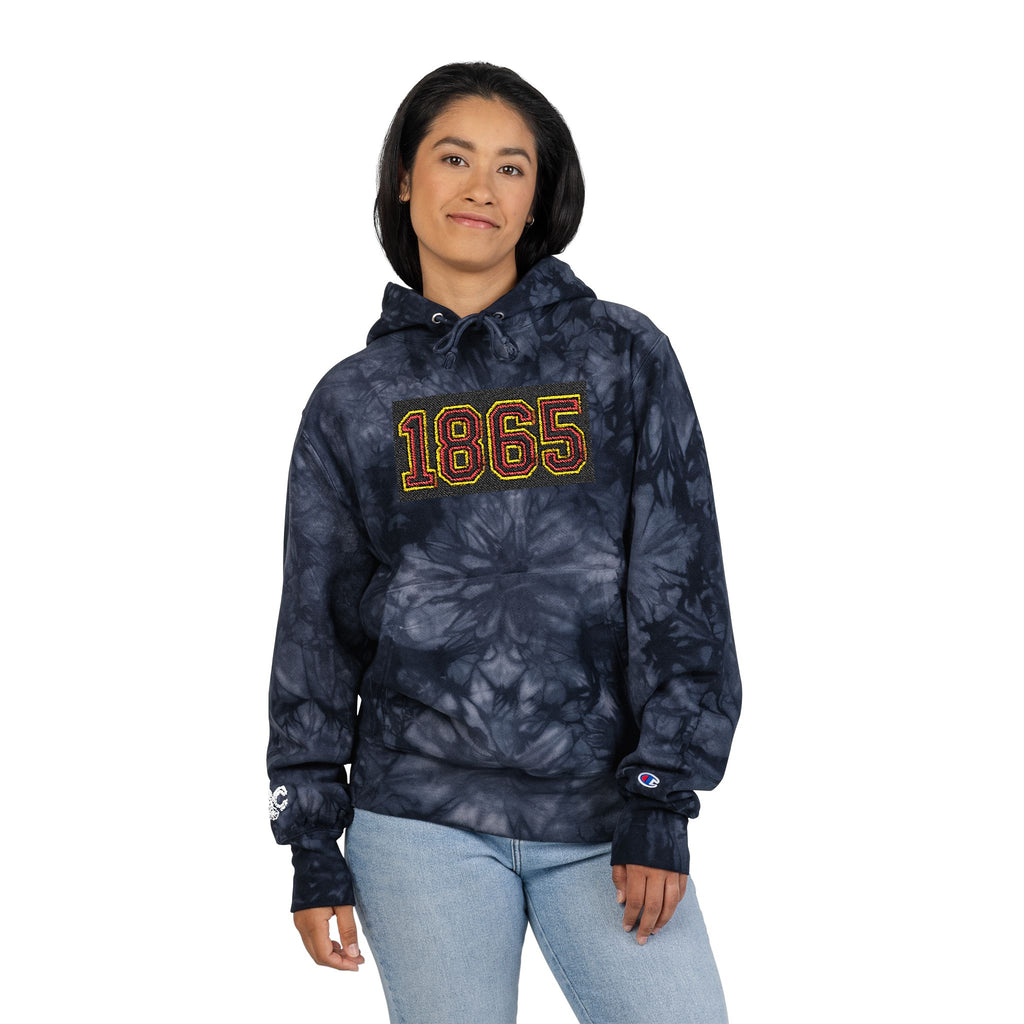 Tie-Dye Hoodie - Juneteenth 1865 Embroidered Design