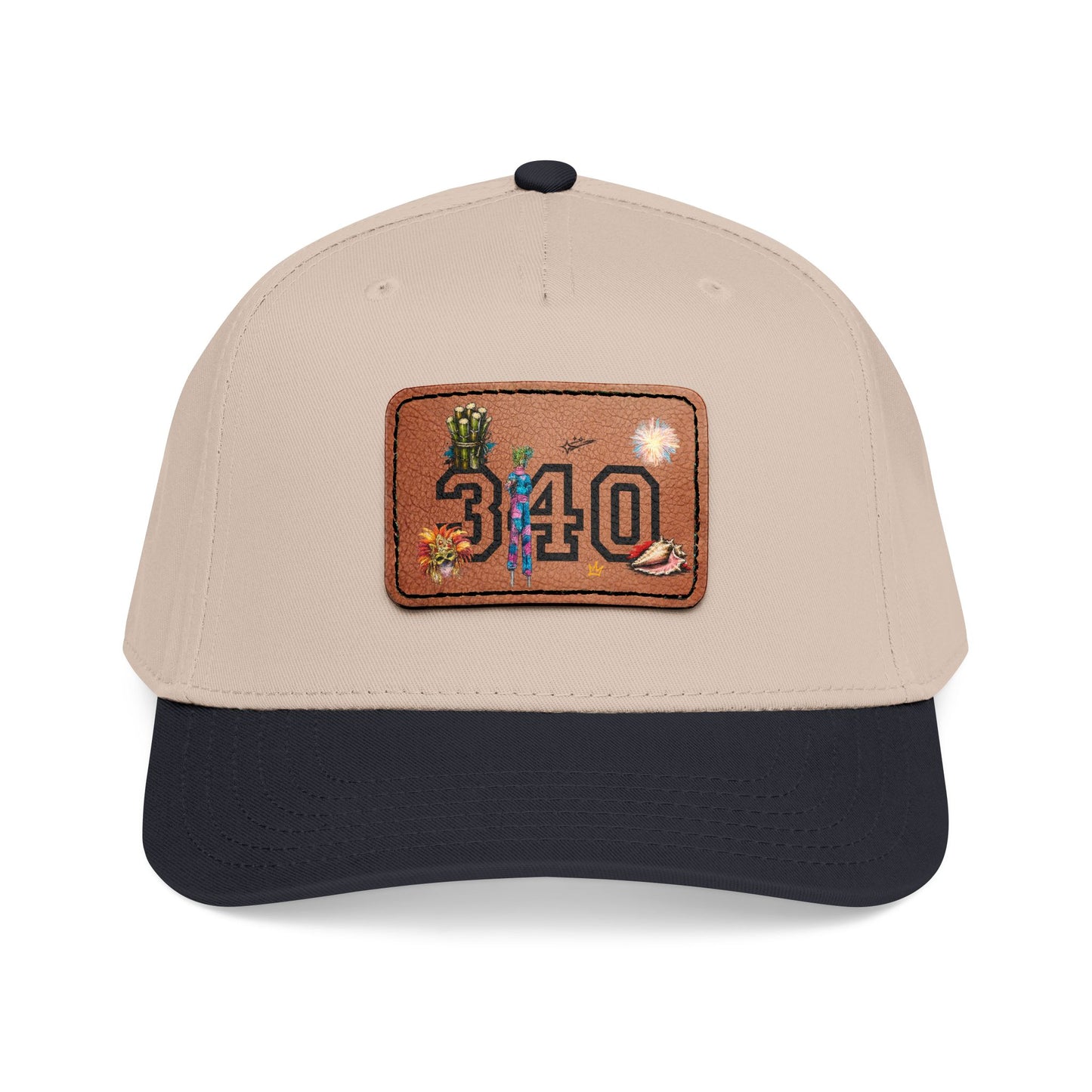 Hams Bluff 340 Leather Patch Baseball Cap