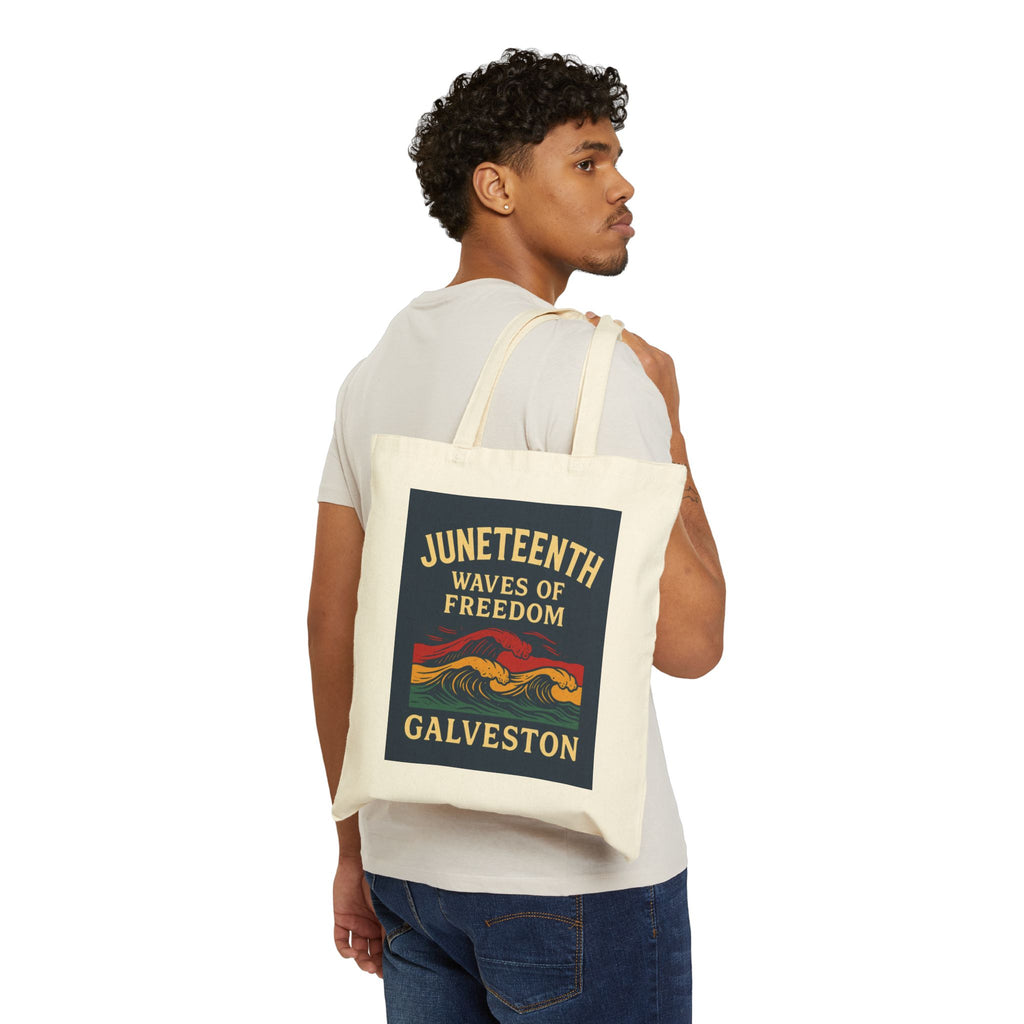 Tote Bag - Waves of Freedom Juneteenth Tribute Design