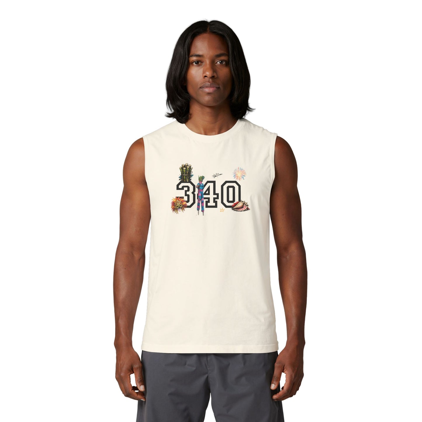 St. Croix Islands Muscle Tank — "340"