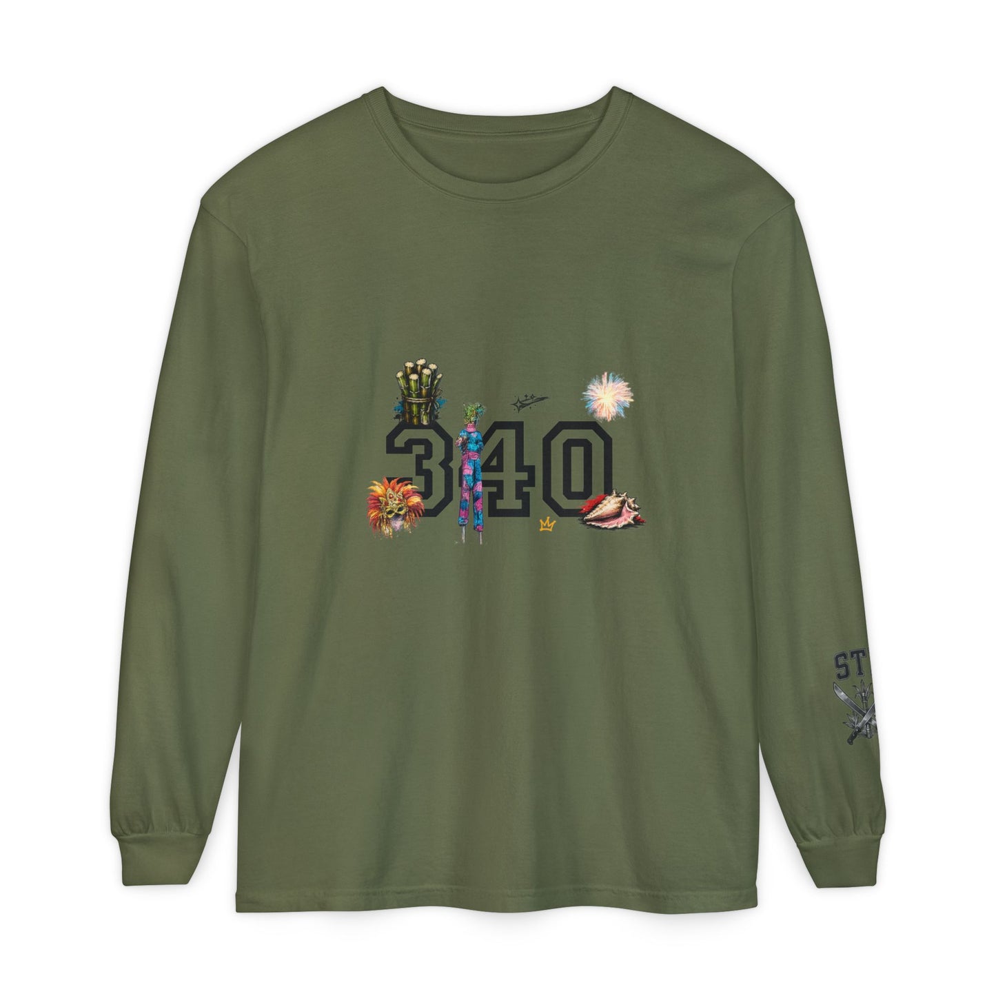 Cruz 340 Long Sleeve Tee — Island Vibes Graphic Shirt