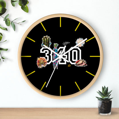 340 Culture Clock — Retro Athletic Number Design