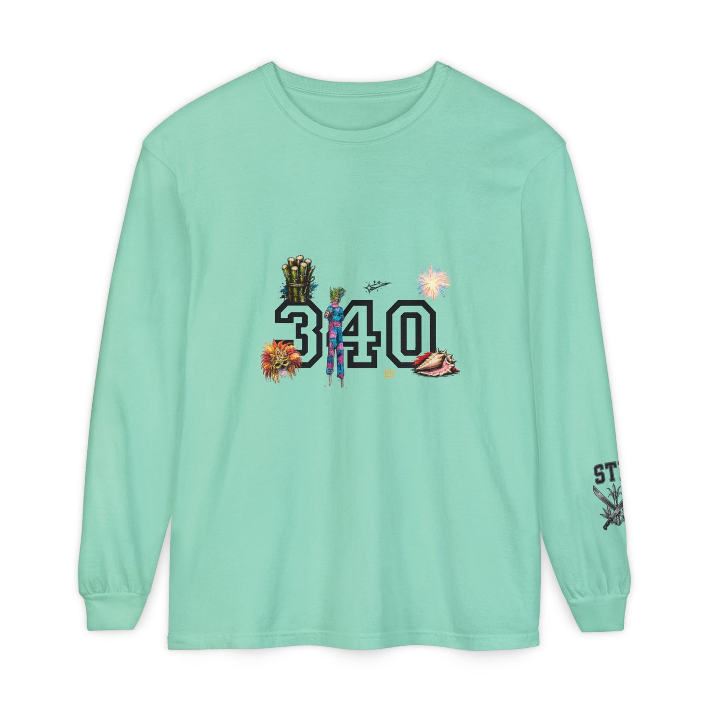 Cruz 340 Long Sleeve Tee — Island Vibes Graphic Shirt
