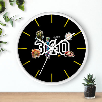 340 Culture Clock — Retro Athletic Number Design
