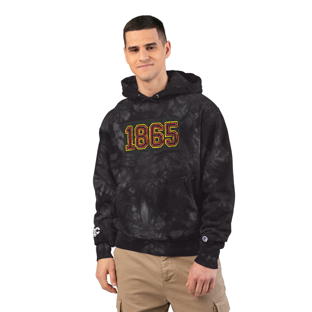 Tie-Dye Hoodie - Juneteenth 1865 Embroidered Design
