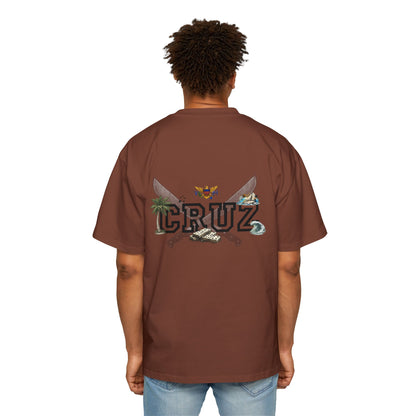 Cruz 340 Graphic Tee — Beach Vibes Men’s Oversized T-Shirt