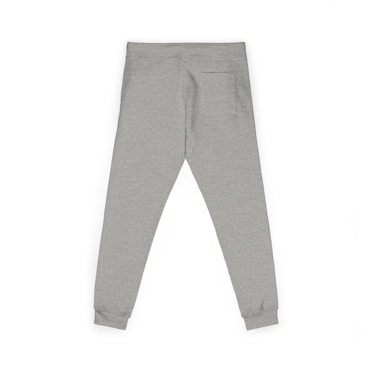 Embroidered Sunflower Sweatpants — Cozy White Fleece Joggers with Small Chest Floral Patch