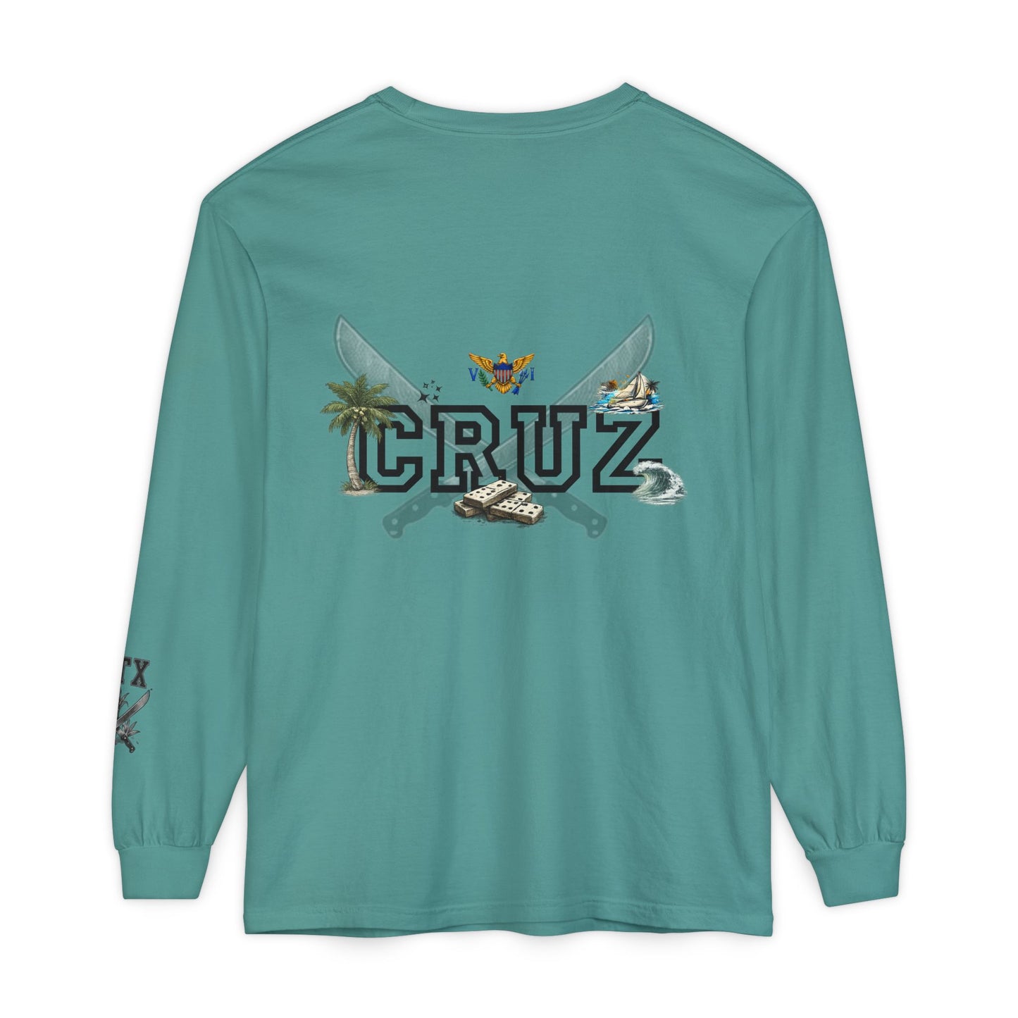 Cruz 340 Long Sleeve Tee — Island Vibes Graphic Shirt