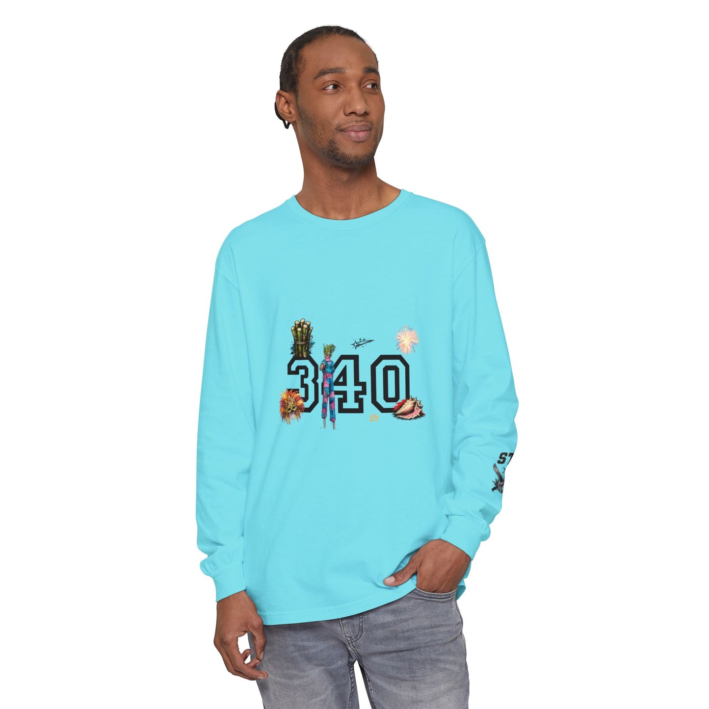 Cruz 340 Long Sleeve Tee — Island Vibes Graphic Shirt
