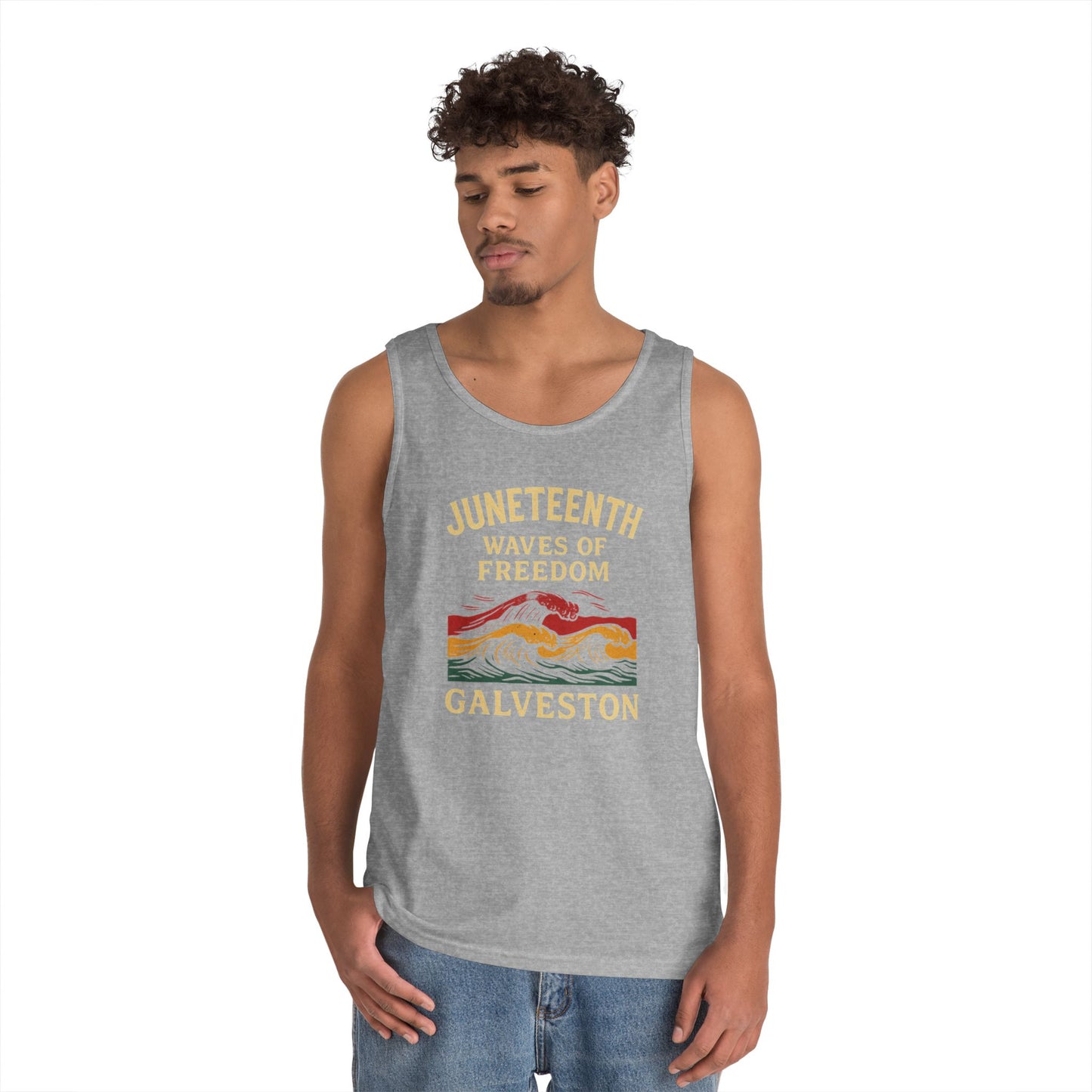 Tank Top Waves of Freedom Juneteenth Design