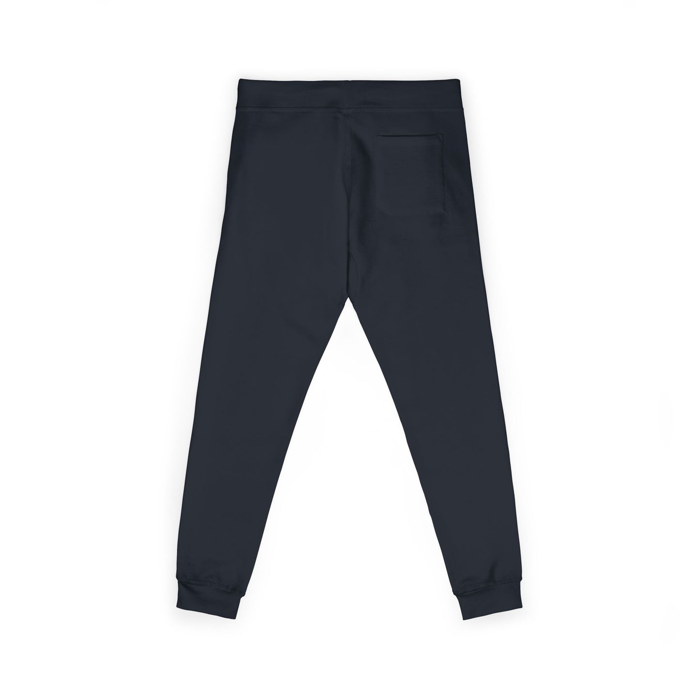 Embroidered Sunflower Sweatpants — Cozy White Fleece Joggers with Small Chest Floral Patch