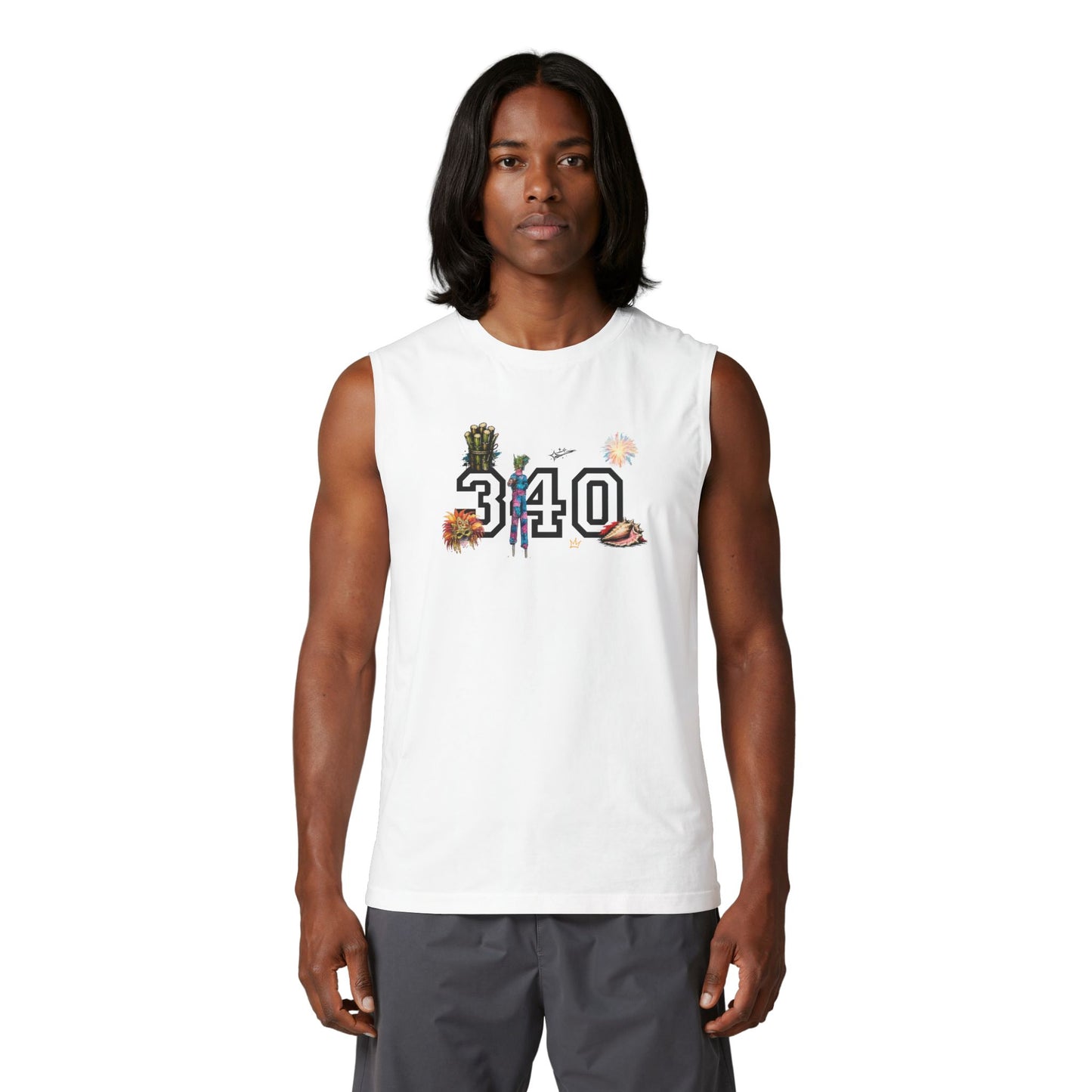 St. Croix Islands Muscle Tank — "340"