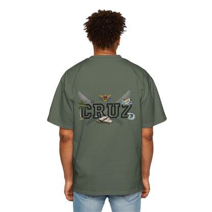 Cruz 340 Graphic Tee — Beach Vibes Men’s Oversized T-Shirt