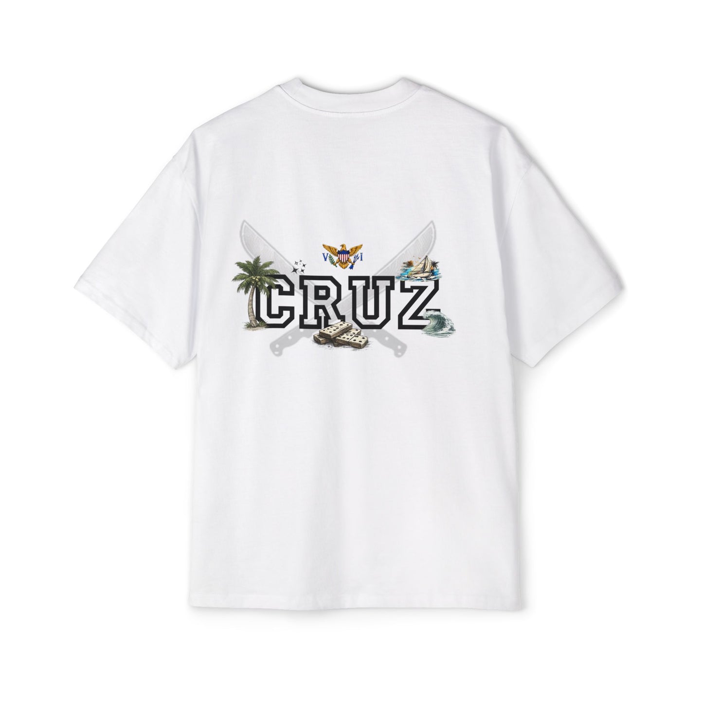 Cruz 340 Graphic Tee — Beach Vibes Men’s Oversized T-Shirt