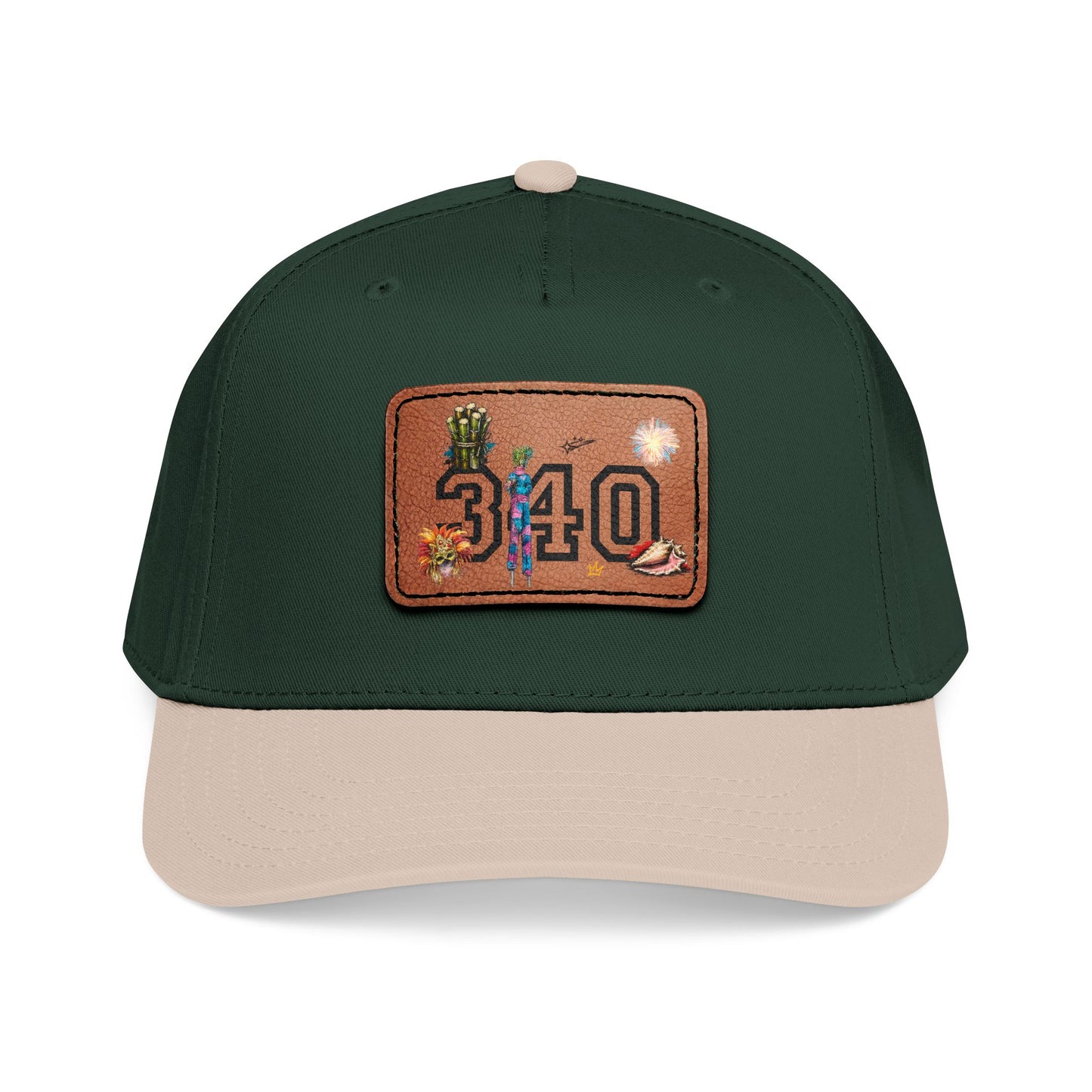 Hams Bluff 340 Leather Patch Baseball Cap