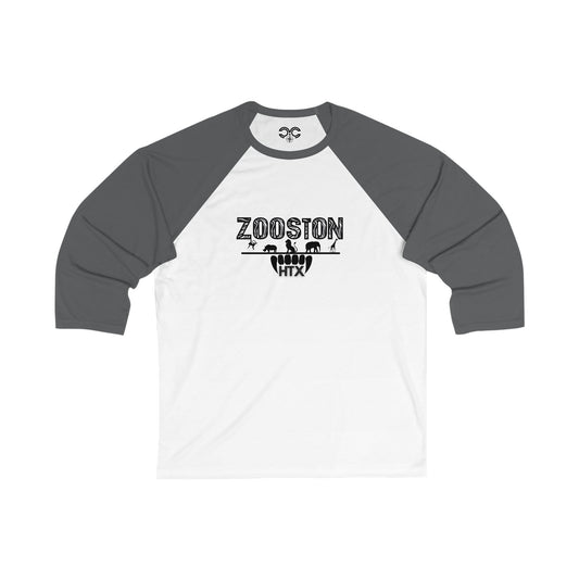 ZOOston Zebra Edition Stylish Unisex 3/4 Sleeve Baseball Tee