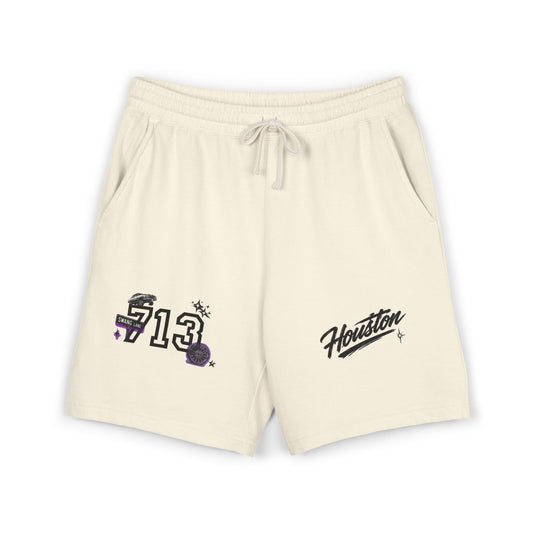 Houston 713 Graphic Sweat Shorts — Lightweight Fleece Casual Athletic Shorts