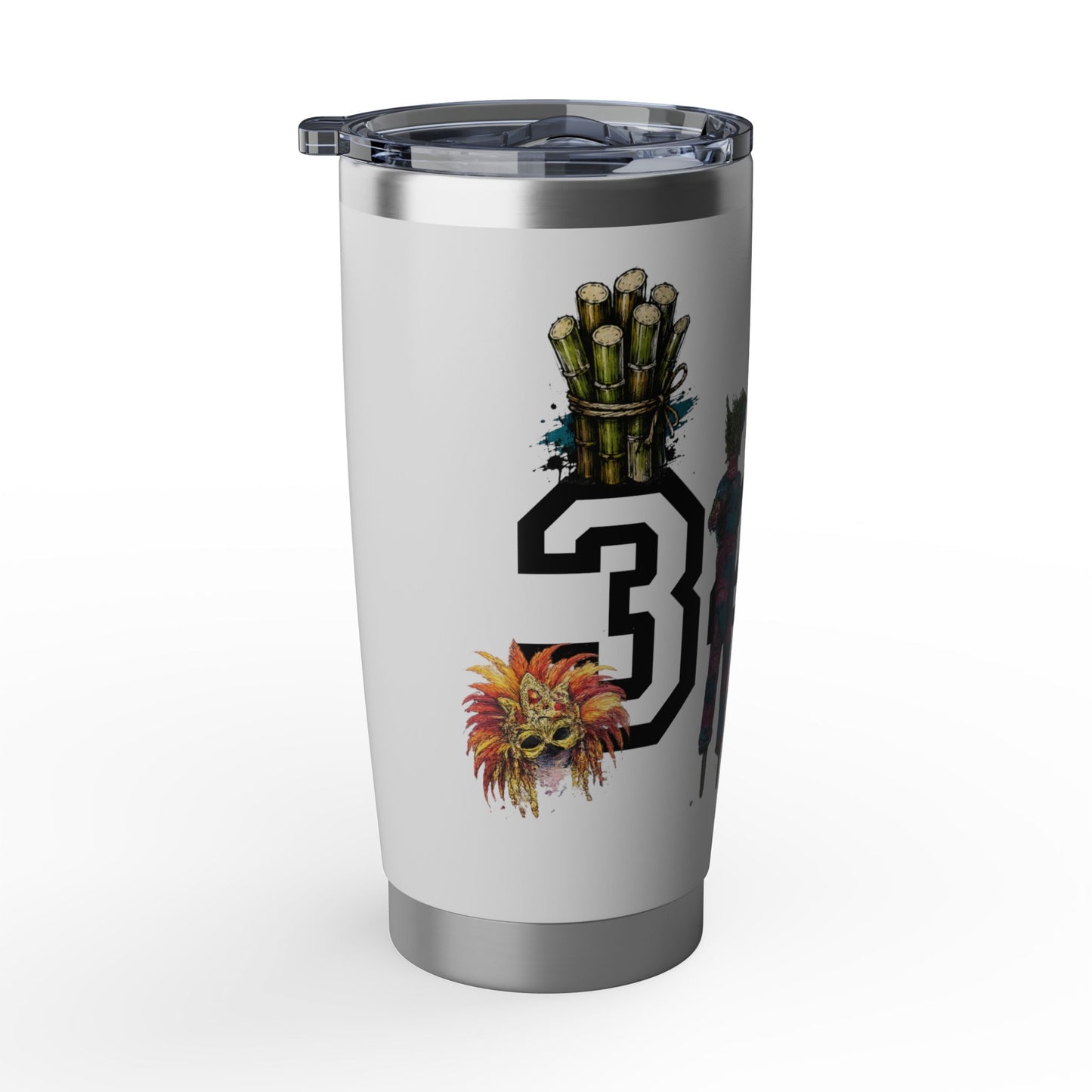 Vagabond 20oz Travel Tumbler — Retro Floral Number 340 Stainless Insulated Cup
