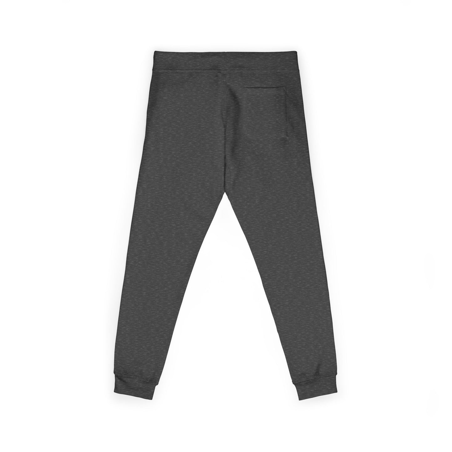 Embroidered Sunflower Sweatpants — Cozy White Fleece Joggers with Small Chest Floral Patch