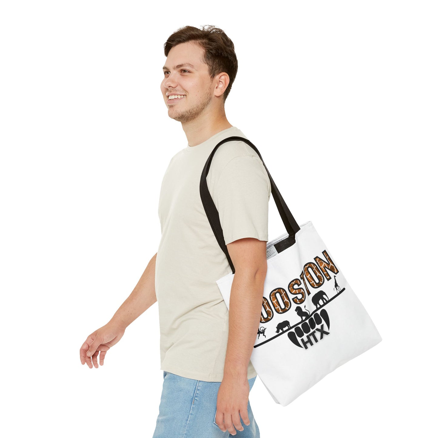 ZOOston HTX Giraffe Edition Tote Bag - Stylish, Eco-Friendly Animal Lover's Accessory, Perfect for Shopping, Beach Days, and Gifts