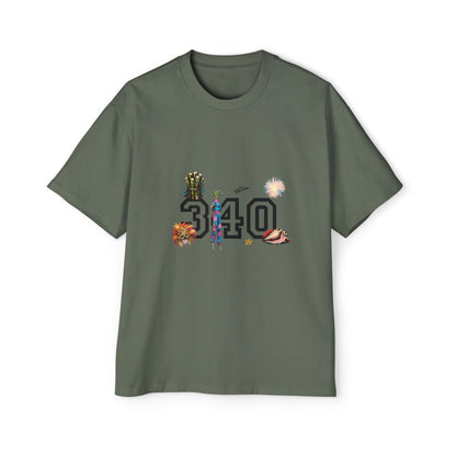 Cruz 340 Graphic Tee — Beach Vibes Men’s Oversized T-Shirt