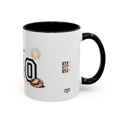 Accent Coffee Mug — "The islands don't leave you." St. Croix Inspired 11/15oz