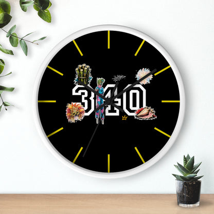 340 Culture Clock — Retro Athletic Number Design