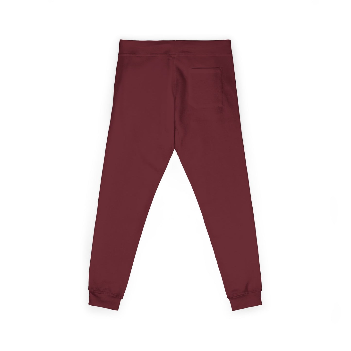 Embroidered Sunflower Sweatpants — Cozy White Fleece Joggers with Small Chest Floral Patch