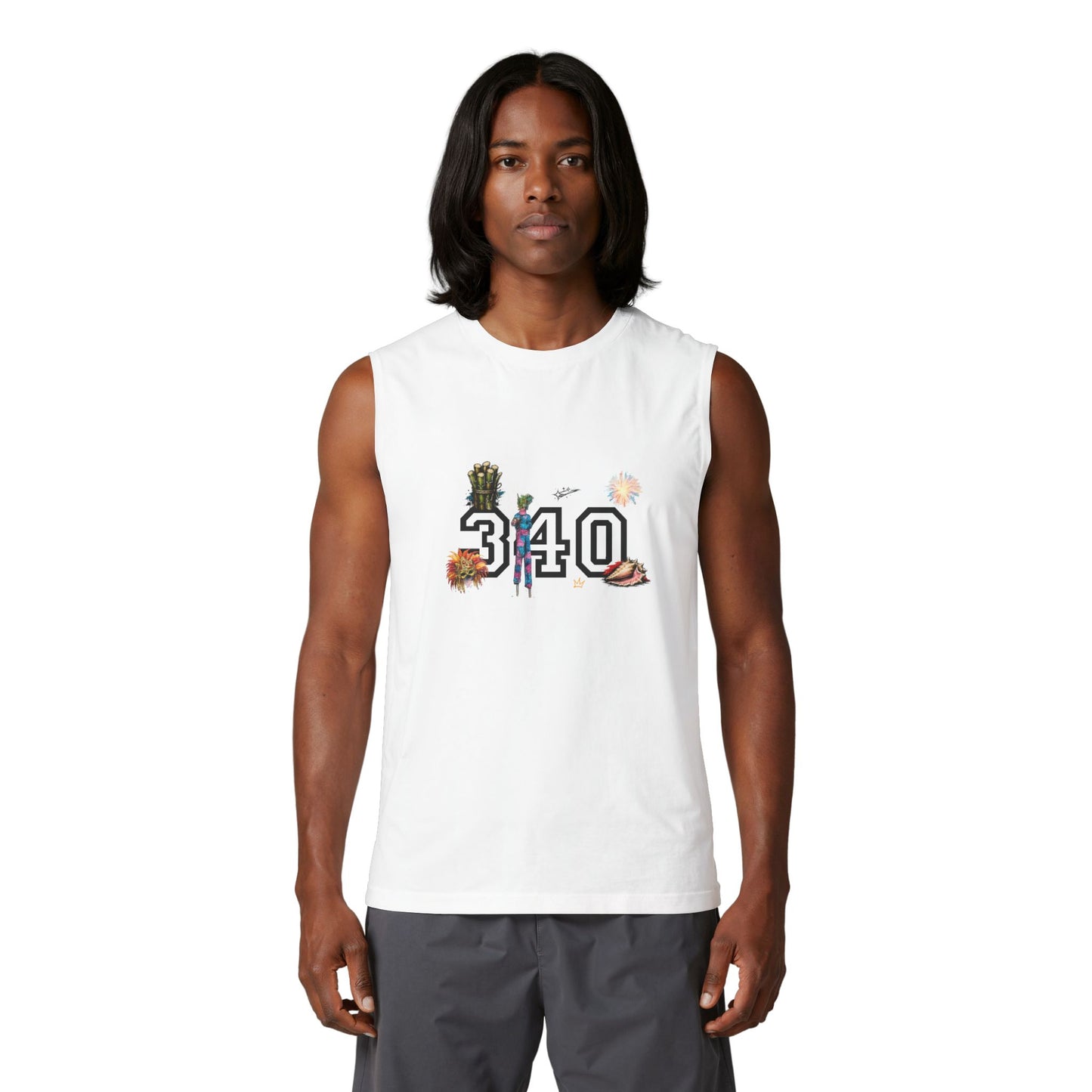 St. Croix Islands Muscle Tank — "340"